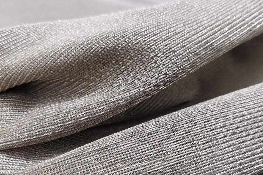 100% Silver Fiber Fabric